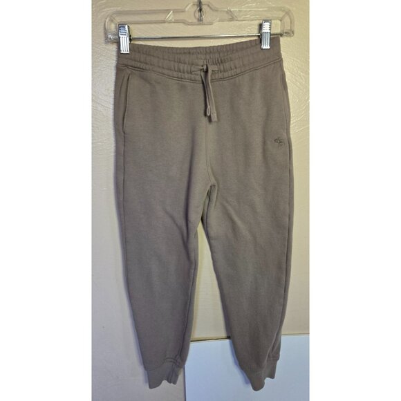 Youth Abercrombie And Fitch Khaki Fleece Sweatpants Size 9/10 - Picture 1 of 3